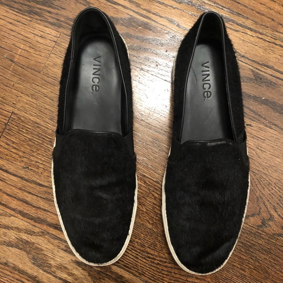VINCE CALF HAIR SLIP-ONS - Picture 2 of 8